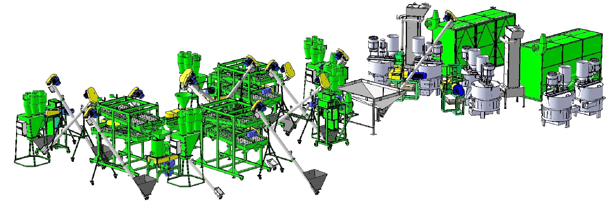 Foto UKR-2 process grain equipment groat buckwheat peeling rice barley millet oat roller pea soya maize sieve stewed groat-section